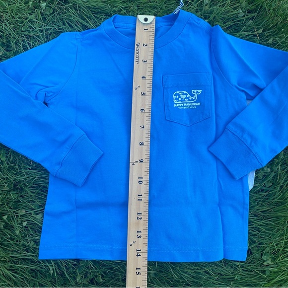 NWT Vineyard Vines Kids Happy Hanukkah Whale Long Sleeve T-Shirt (2T, XL/18) - Picture 15 of 15